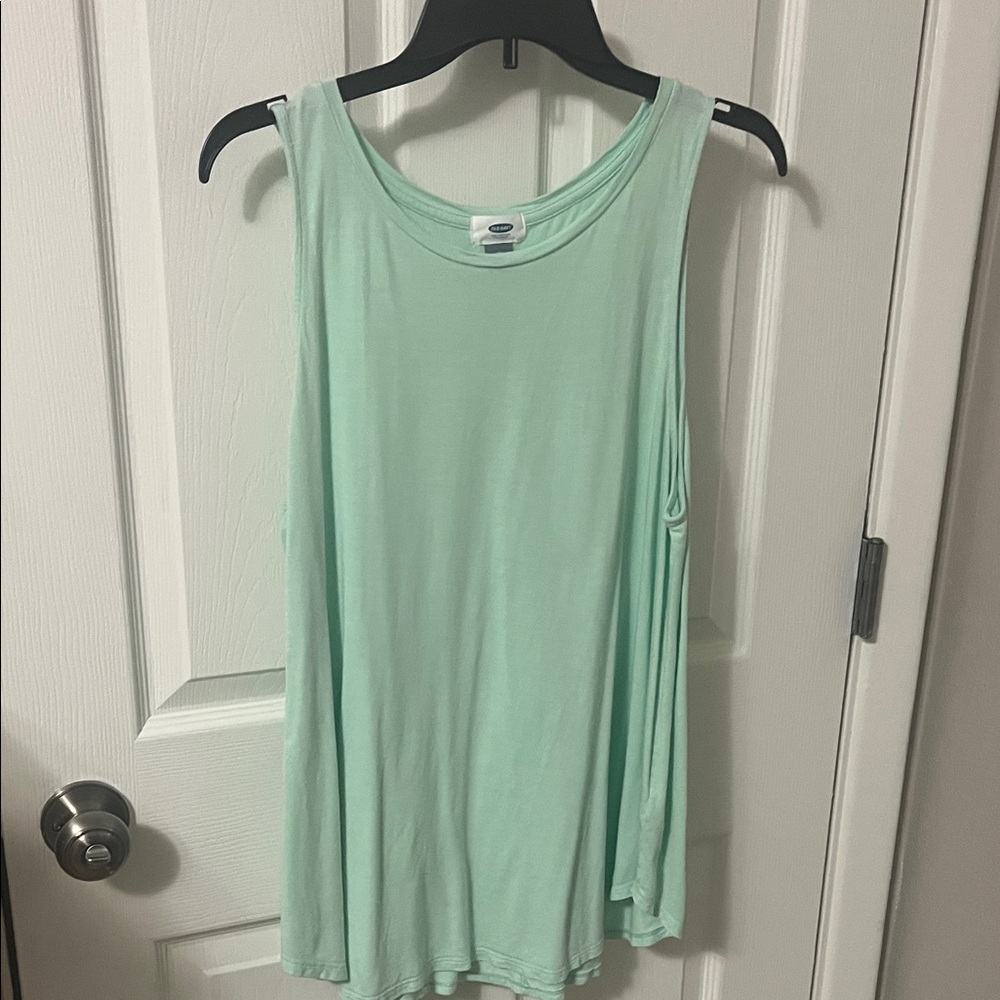 Mint Green Sleeveless Women's Top